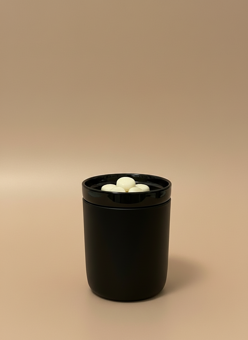 Black wax melt burner